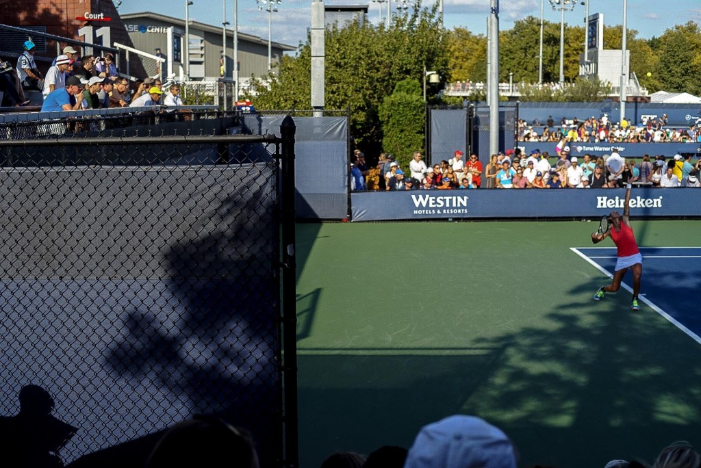 US Tennis Open in New York: a Day and a Night, Photographed, the serve, Steve Giovinco #USOpen 