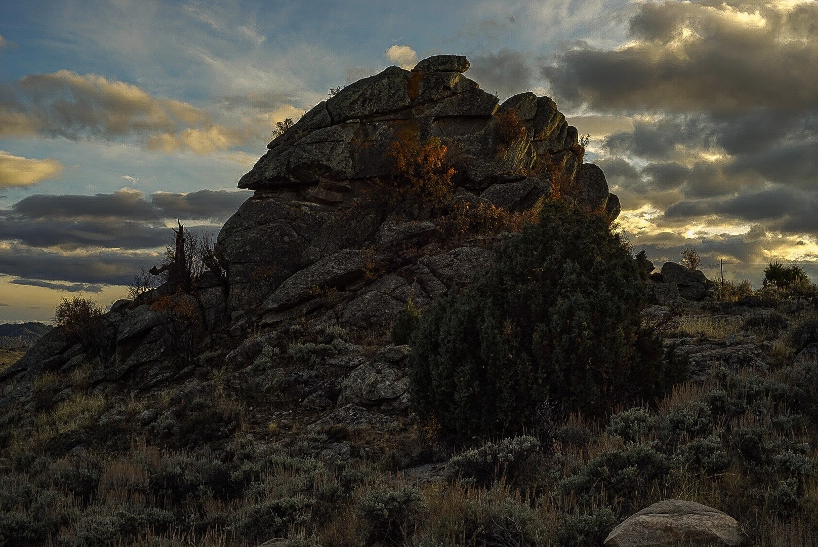 Mythic Sky, West: Wyoming landscape, from Brush Creek Artist Residency, Steve Giovinco