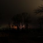 Lyrical Night Landscape Photographs: Rainy, Red Night