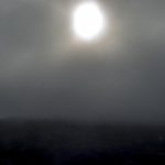 Photographing Greenland's Climate Changes: Night Landscape, Sun in Fog