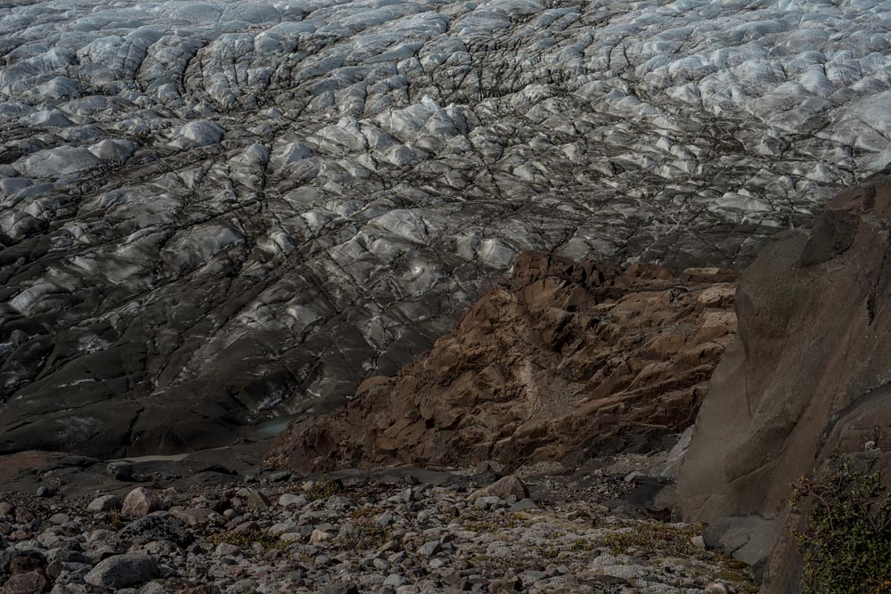 Night Landscape Photographs of Climate Change in Greenland: Primordial Rocks