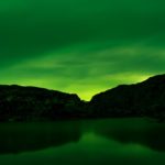 Photographing Greenland's Climate Change and Primordial Landscapes at Night: Glacial Lake; Northern Lights