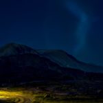 Photographing Greenland's Climate Change and Landscape at Night: Igaliku, Street Light in Mountain