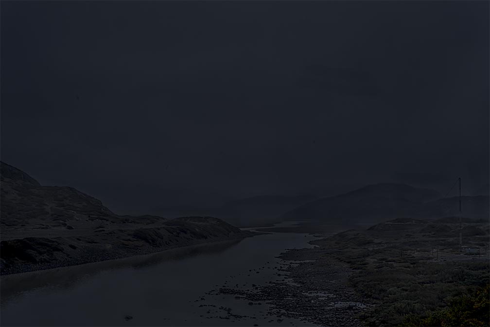 Darkland: Night Landscape Photographs in East Greenland Dark River