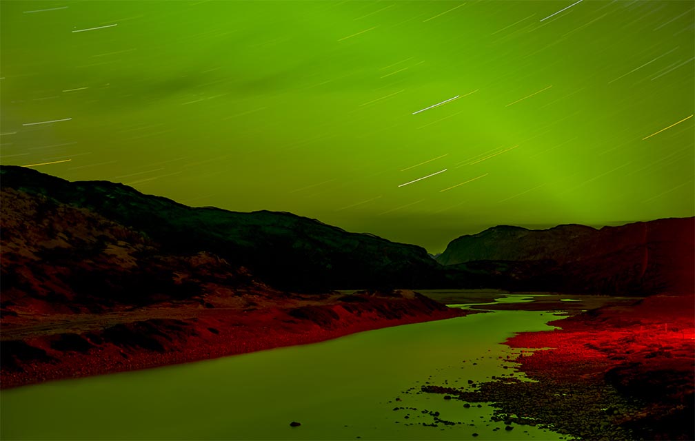 Darkland: Night Landscape Photographs in East Greenland Eerie Light