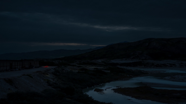 Etherial Night Photographs of Greenland at Sites of Climate Change
