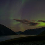Fine Art Landscape Photographs of Arctic Greenland, Steve Giovinco: Northern Lights in Sky Over Fjord
