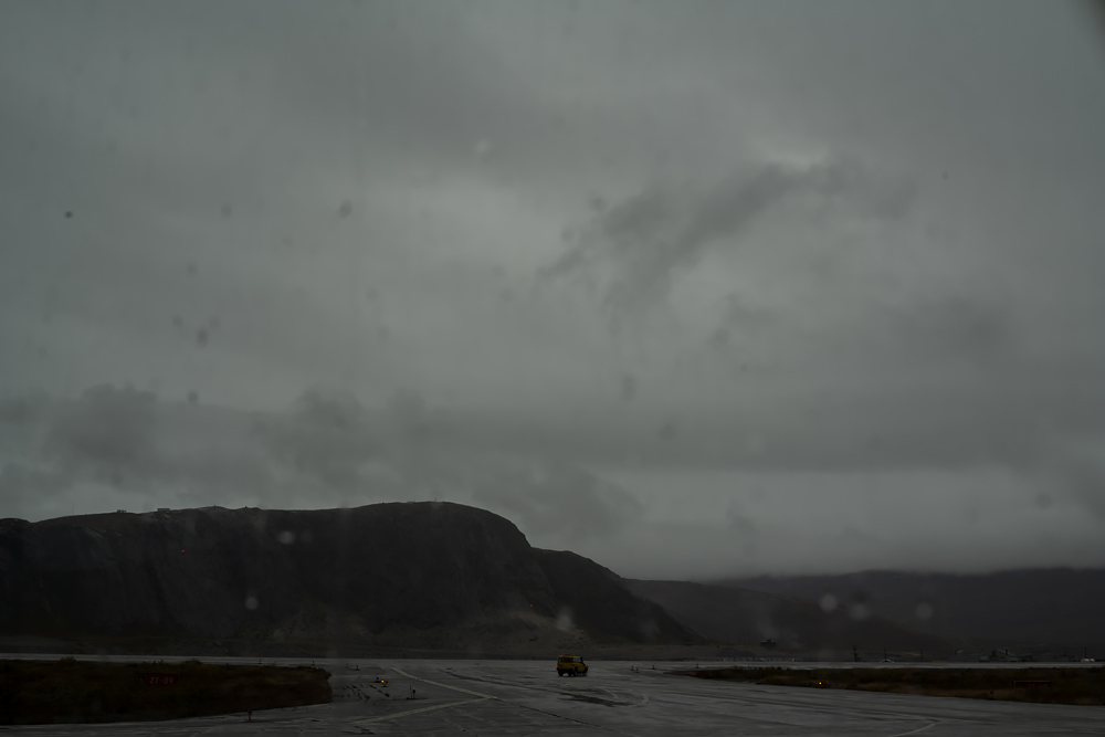 Fine Art Landscape Photographs of Arctic Greenland, Steve Giovinco: Rainy Day Airport Departure with Car