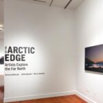 Arctic Edge, Photography Exhibition at Scandinavia House NYC, Night Landscape Photos of Greenland, By Steve Giovinco. Installation photo by Eileen Travell.