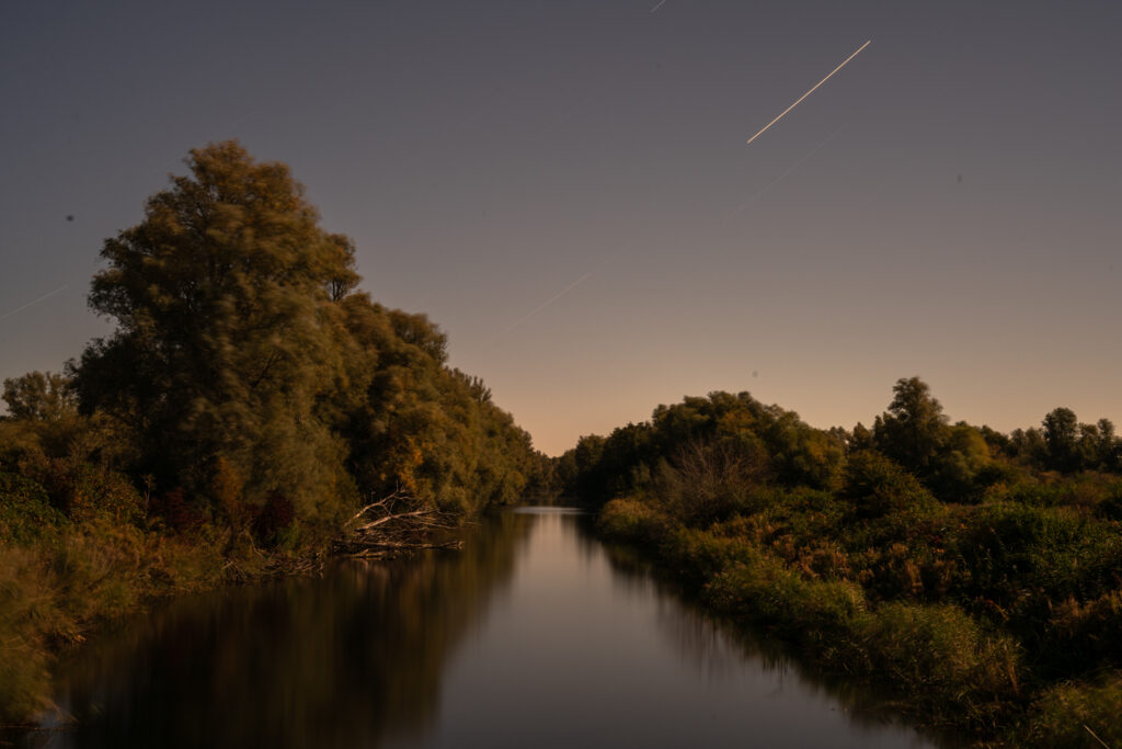 The Netherlands Night Landscape Photographs, Steve Giovinco, Canal: star streaking