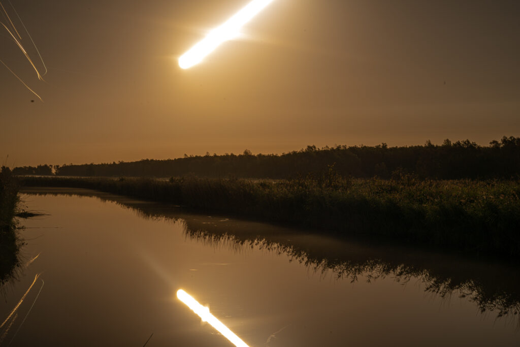 The Netherlands Night Landscape Photographs, Steve Giovinco, Canal: moon reflecting